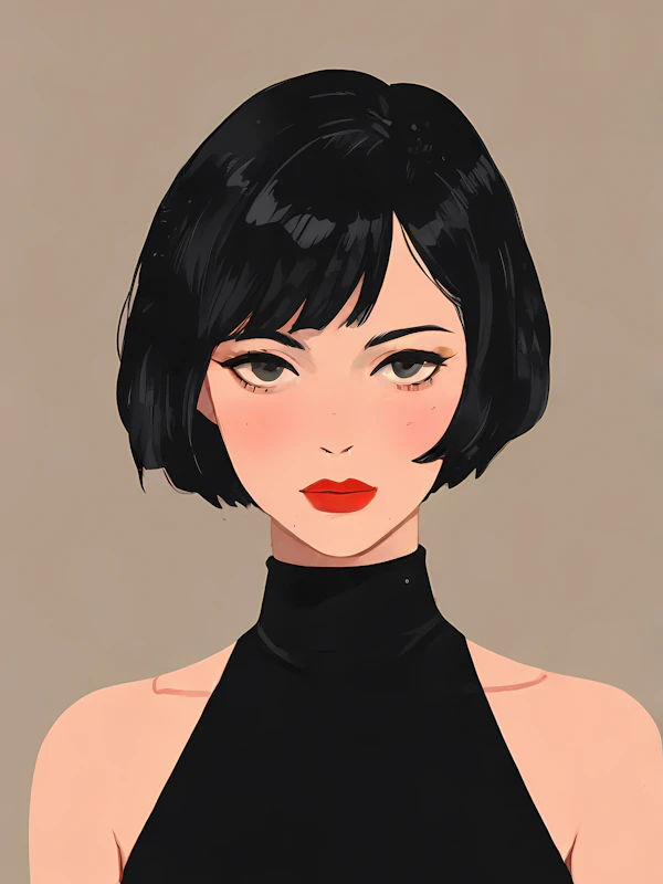Stylized Woman Illustration