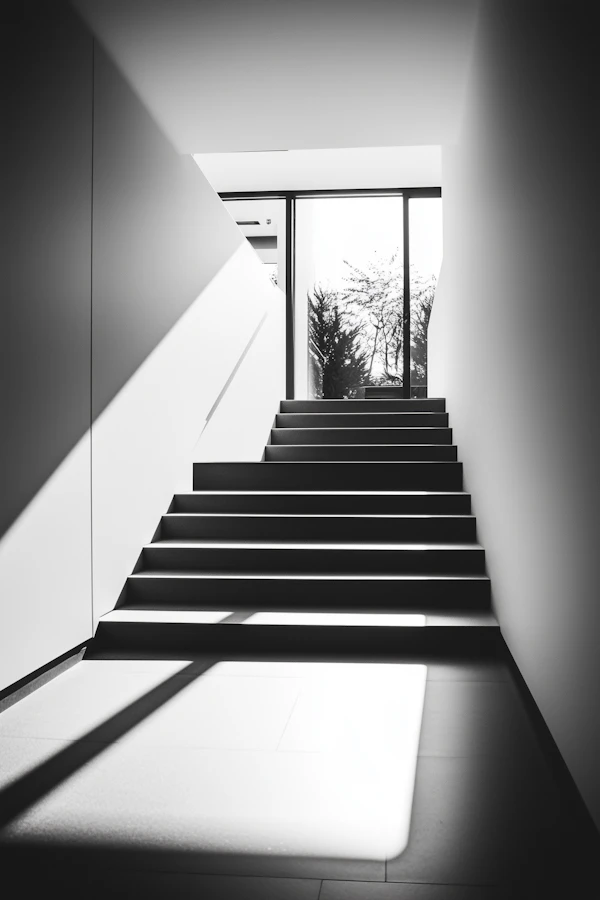 Modern Staircase with Natural Light