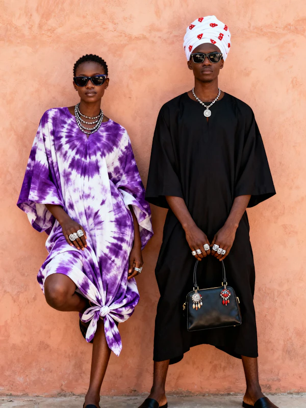 Fashionable Duo Portrait