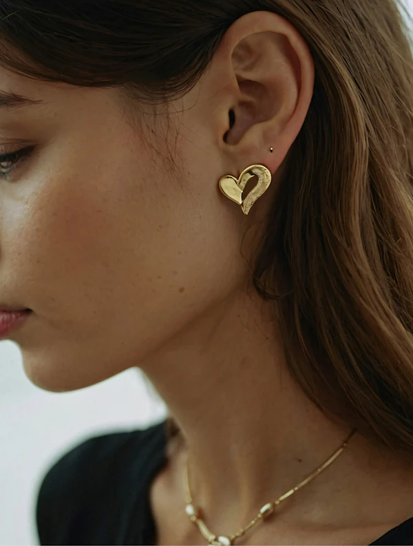 Profile with Gold Jewelry