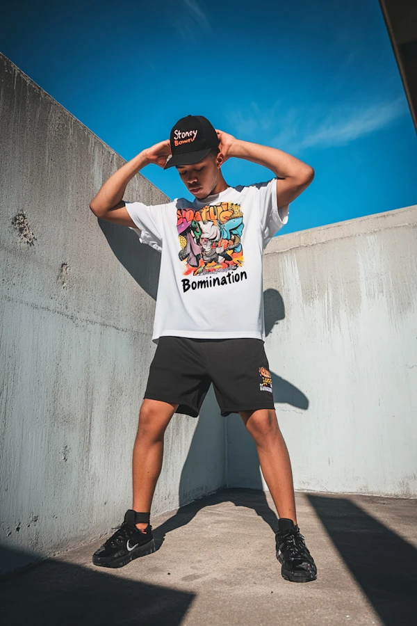Young Person in Streetwear Fashion