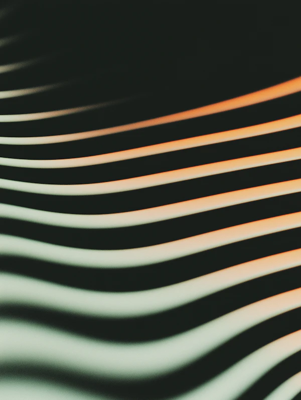 Glowing Wavy Lines