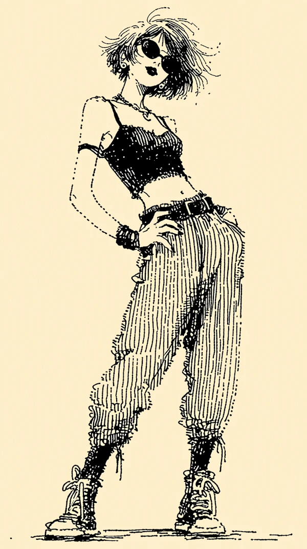 Stylized Person Sketch