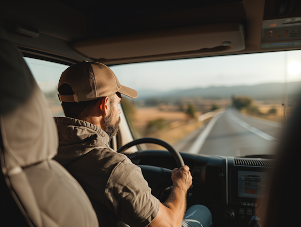 Man Driving in Daylight