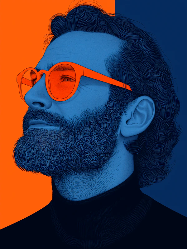 Stylized Man Portrait