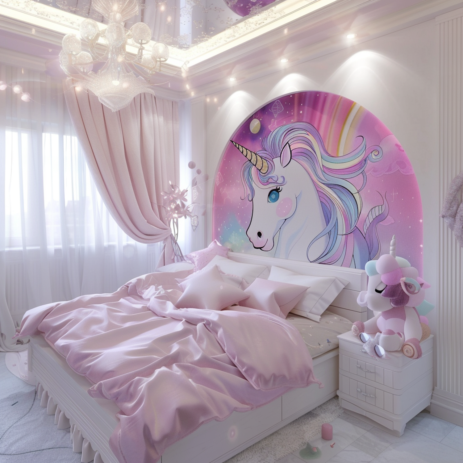 Whimsical Children's Bedroom with Unicorn Theme