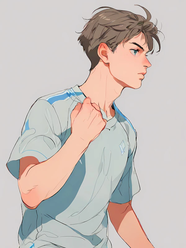 Stylized Athlete Portrait