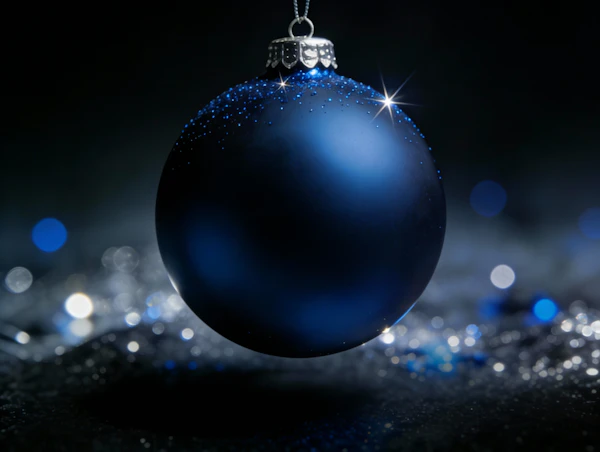Blue Christmas Ornament