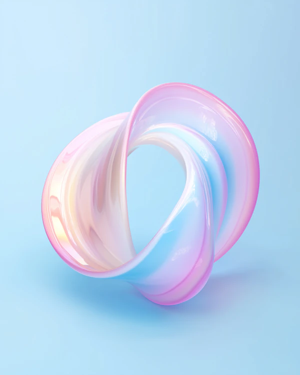 Pastel Möbius Sculpture