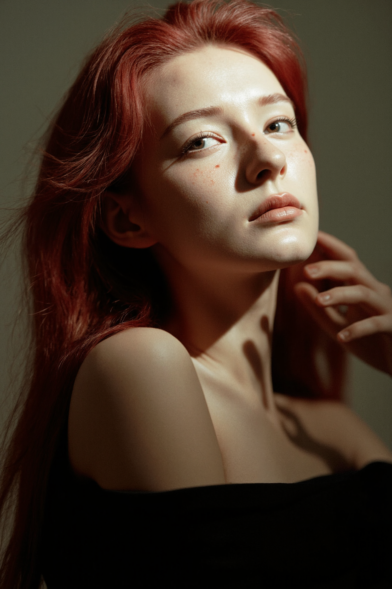 Portrait of a Person with Red Hair