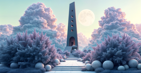 Surreal Tower Landscape