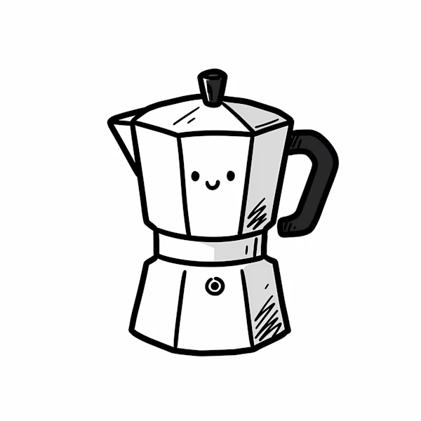 Smiling Moka Pot