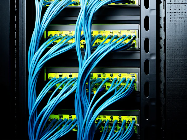 Server Rack Close-Up