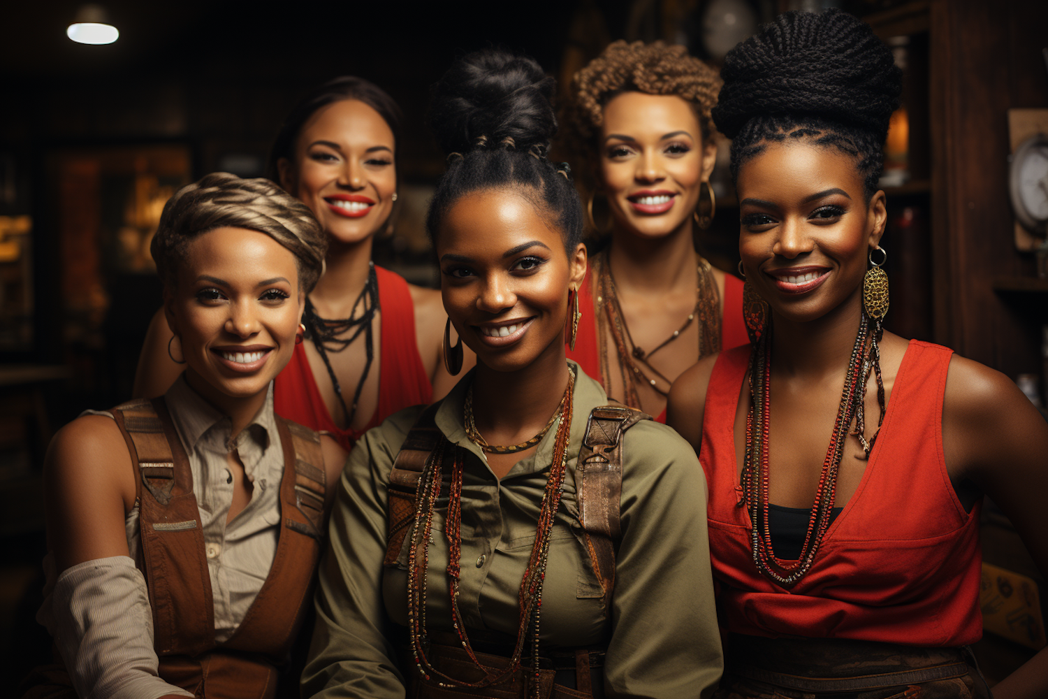 Group of Smiling Women