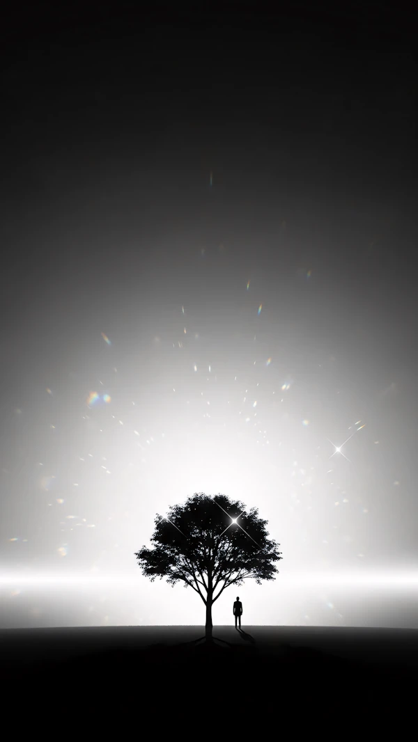Solitary Tree Scene