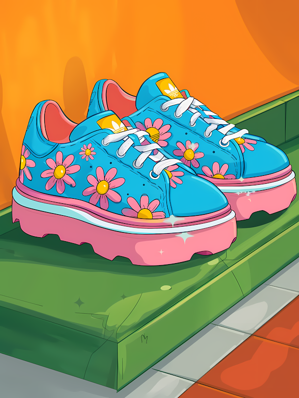 Vibrant Colorful Sneakers