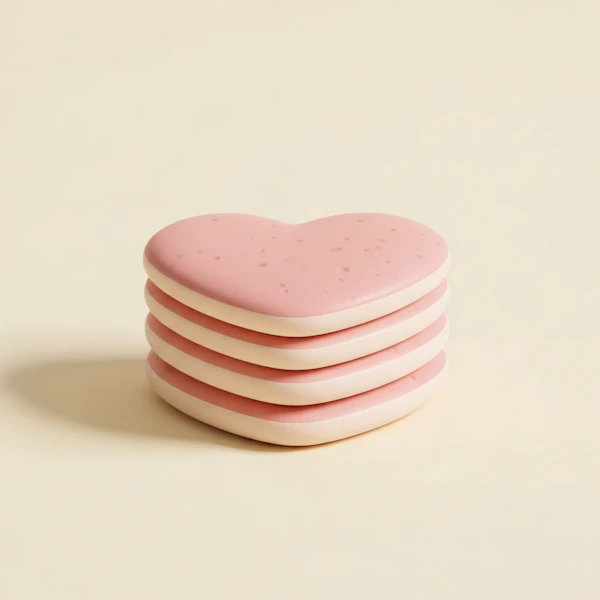 Stacked Heart Shapes