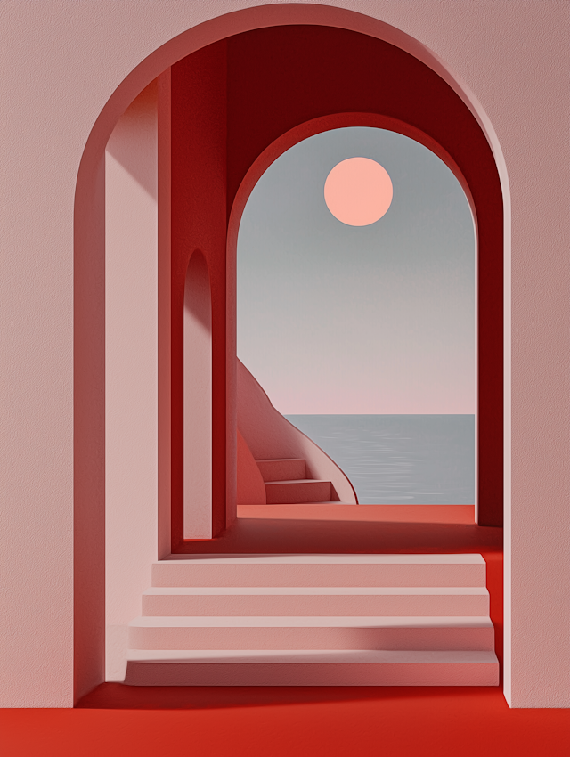 Minimalist Archway with Sea View