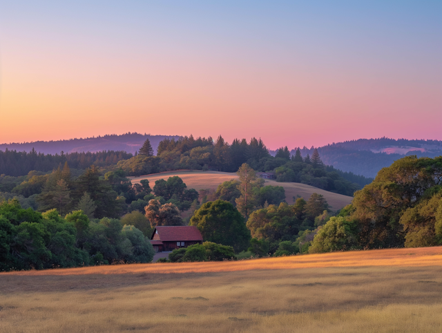 Serene Landscape during Golden Hour