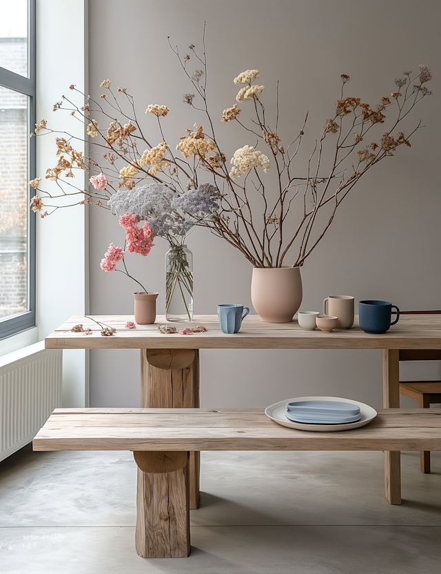 Serene Minimalist Dining Interior