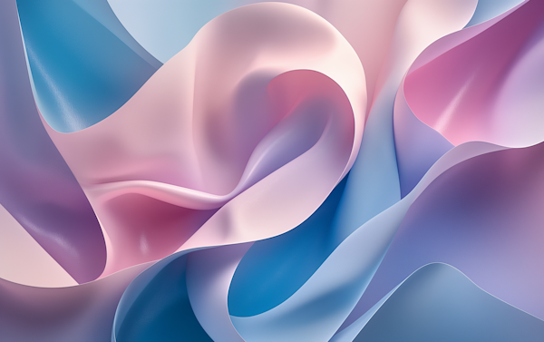 Abstract Composition of Flowing Ribbons