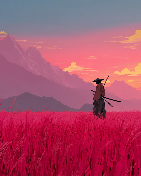 Samurai in Crimson Field
