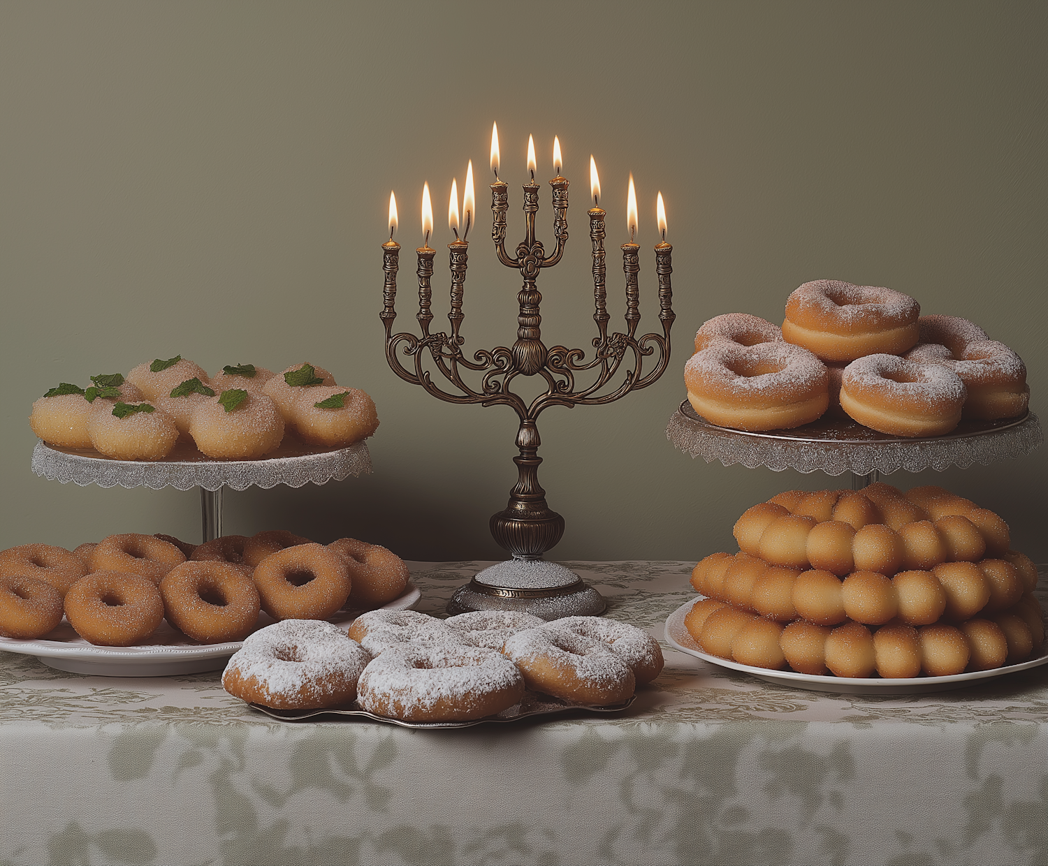 Hanukkah Doughnut Display