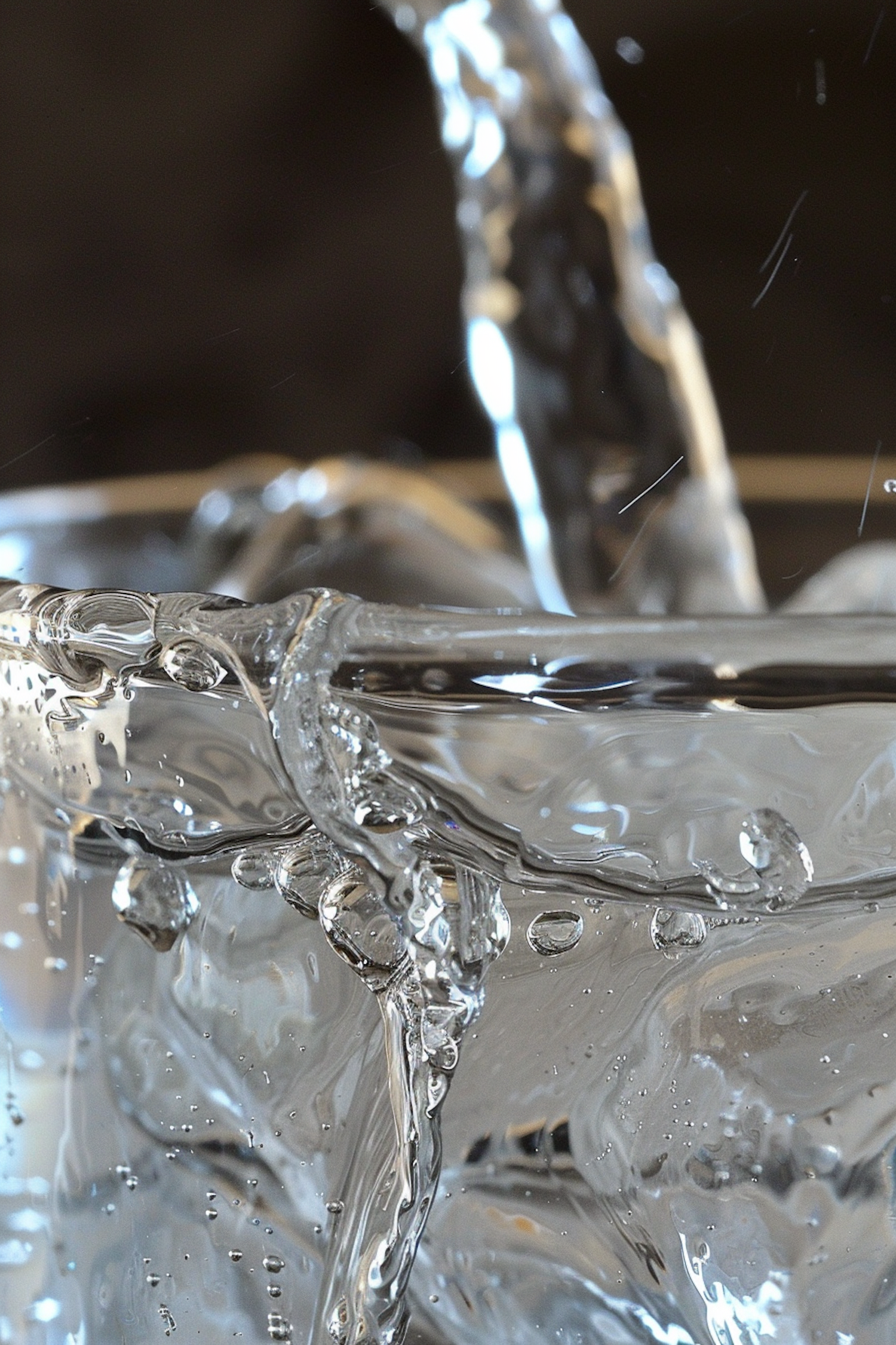 Water Pouring into Glass