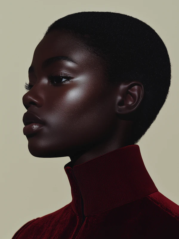 Serene Profile Portrait