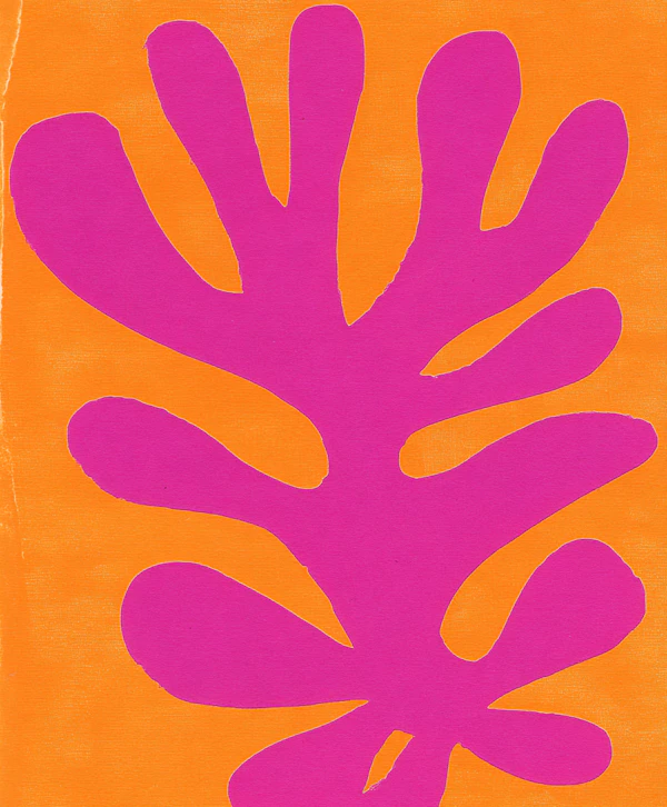 Magenta Coral Silhouette