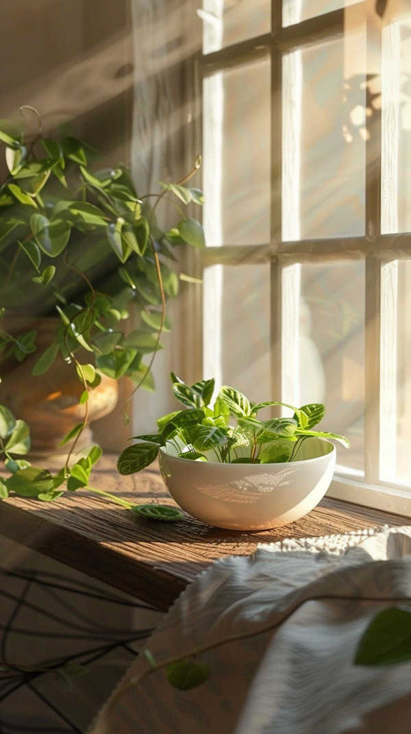 Serene Indoor Plant Scene