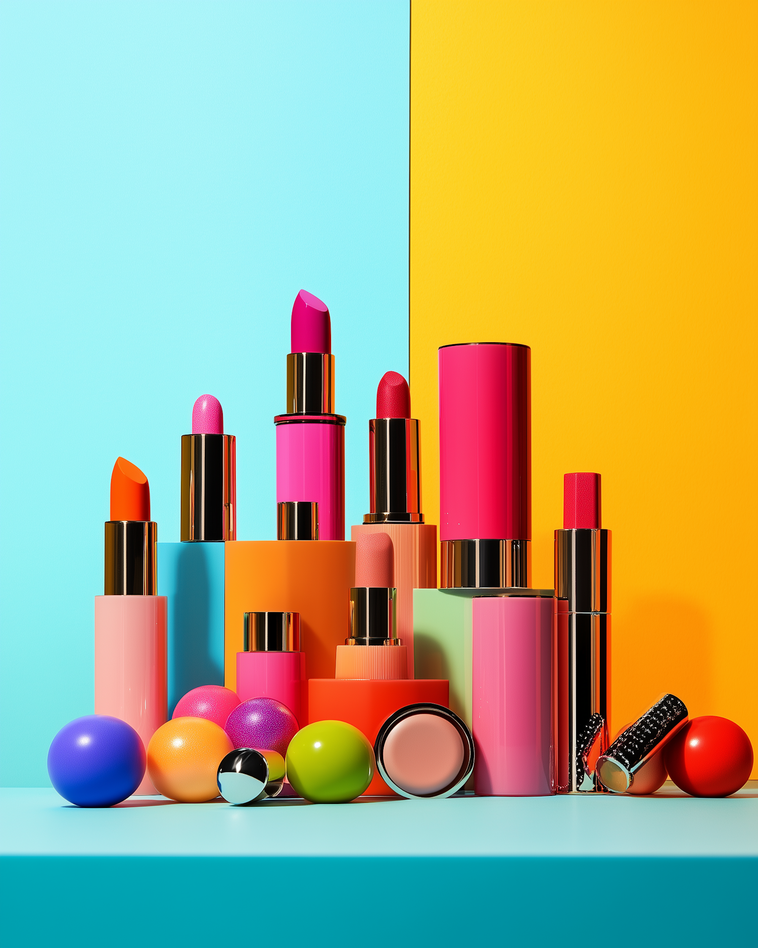 Vibrant Lipsticks and Cosmetics