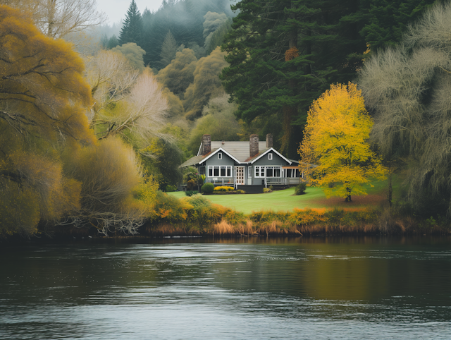 Autumnal Riverside Retreat