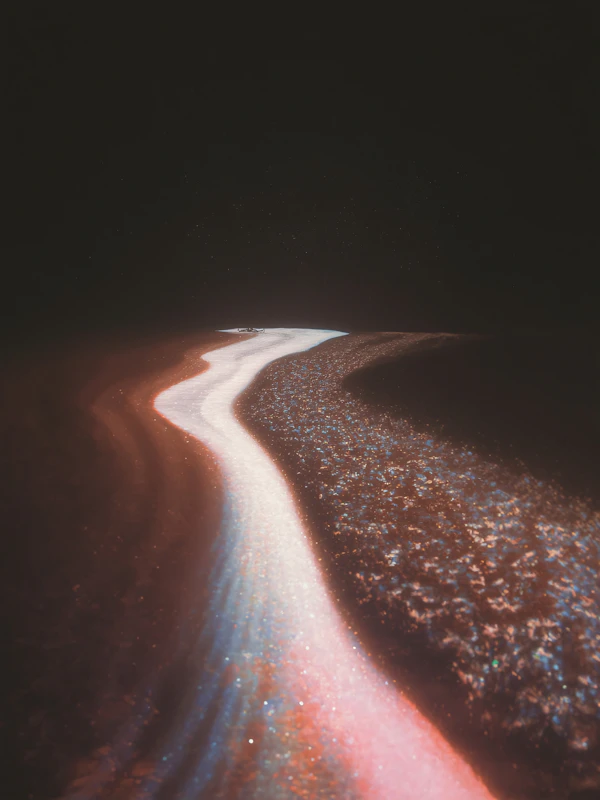 Glowing River of Light
