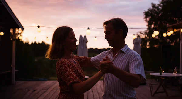 Couple Dancing at Sunset