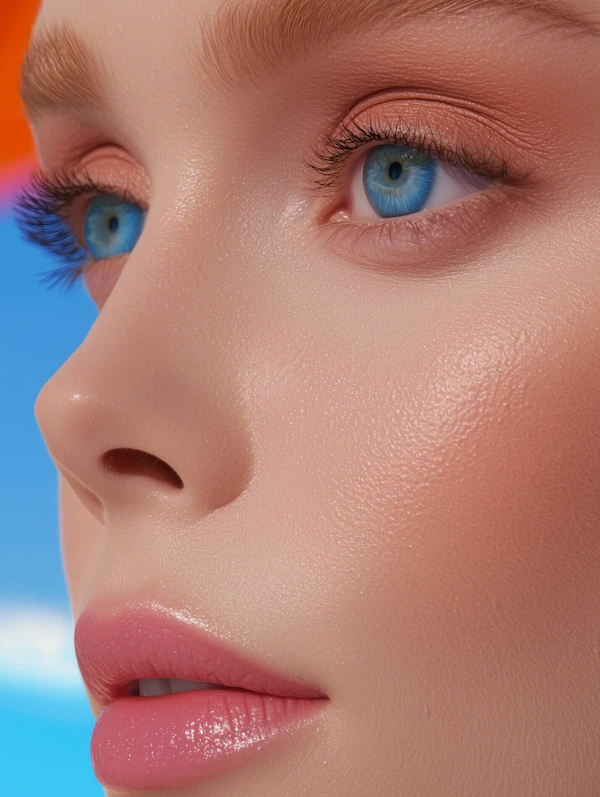 Close-Up Beauty Portrait