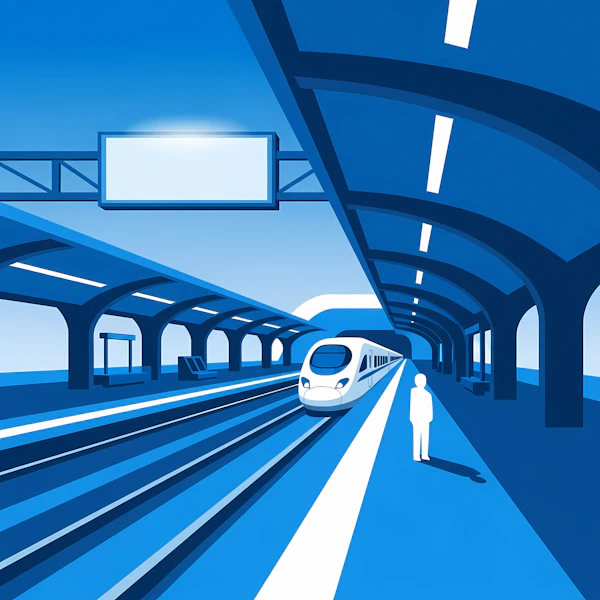 Futuristic Train Station