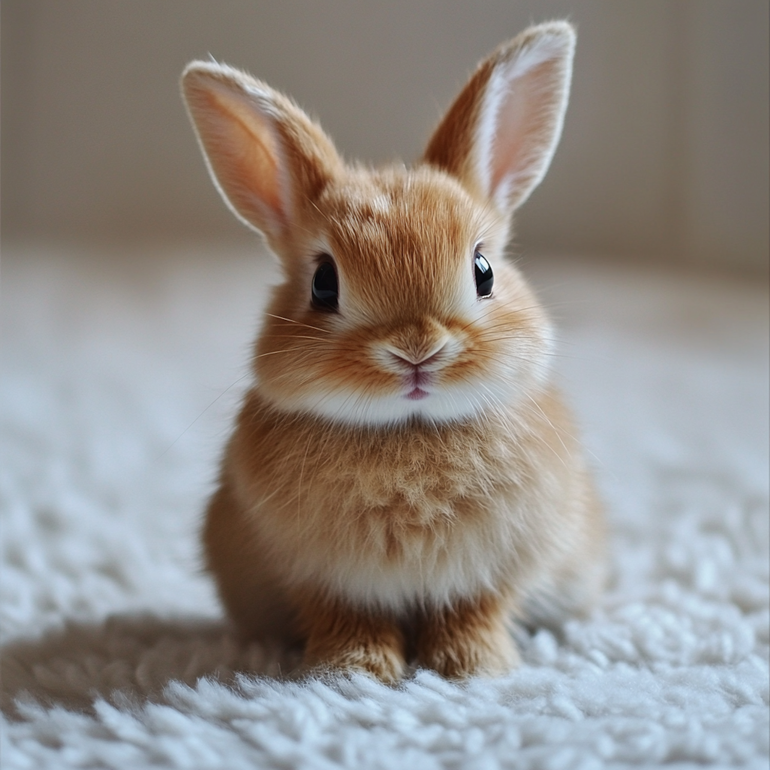 Adorable Fluffy Brown Rabbit