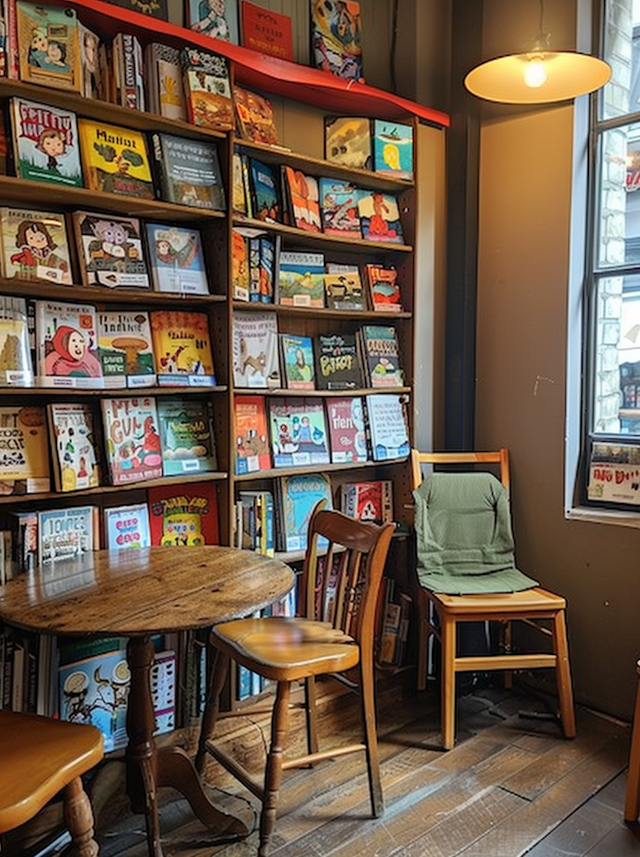 Children's Book Corner in Library Cafe