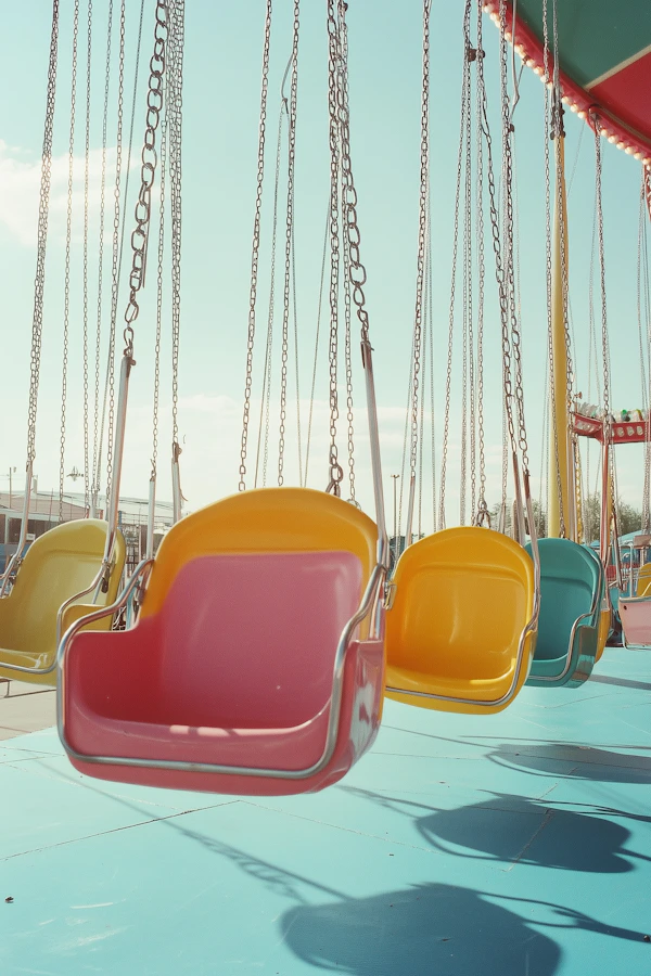 Colorful Carnival Swings