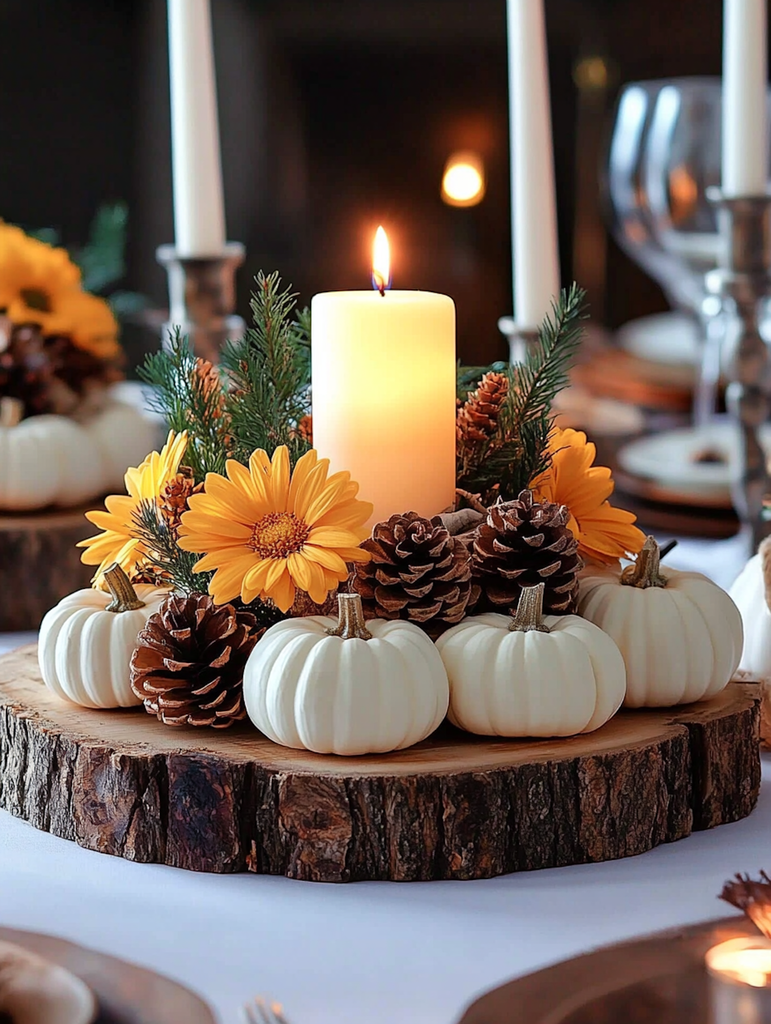 Autumn-Themed Centerpiece