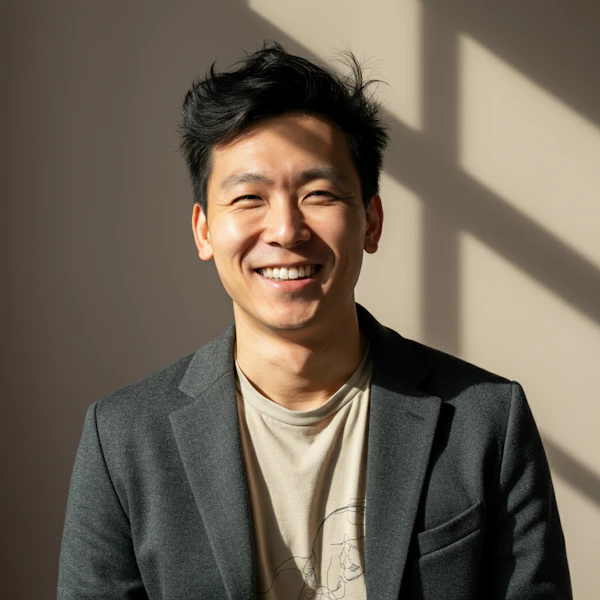 Cheerful Man in Blazer