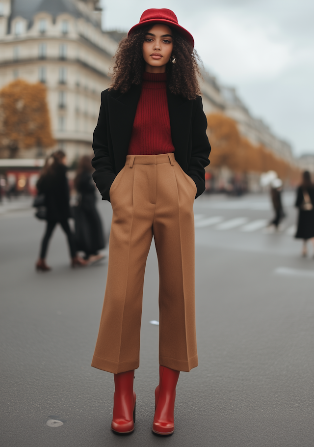 Stylish Woman in Urban Setting