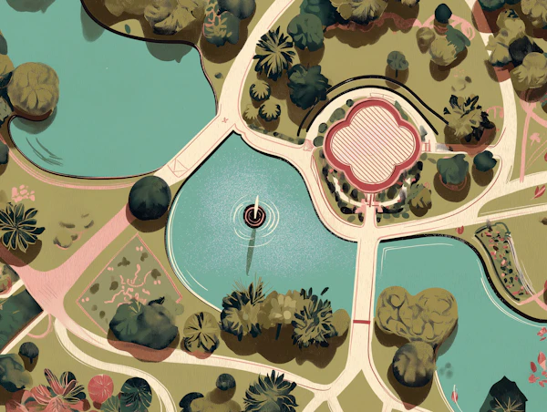 Abstract Park Layout