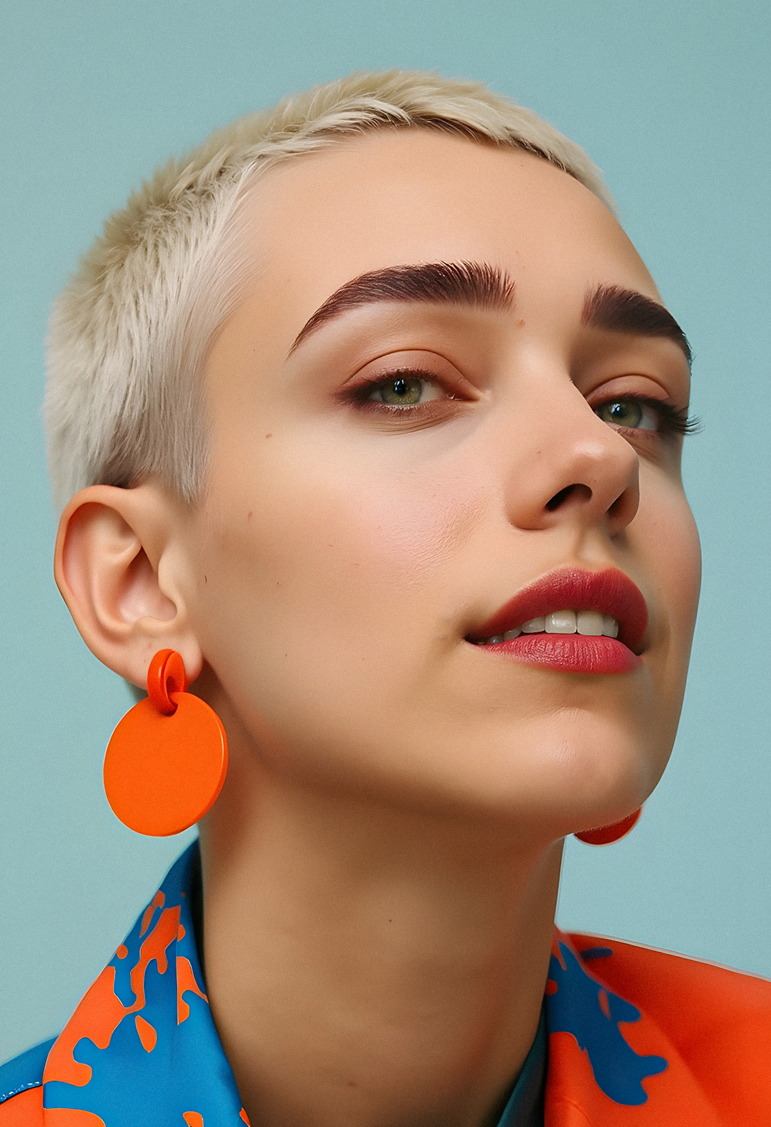 Striking Portrait of Farnaz with Bold Colors