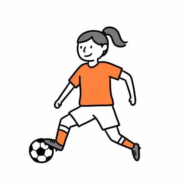 Soccer Player Illustration
