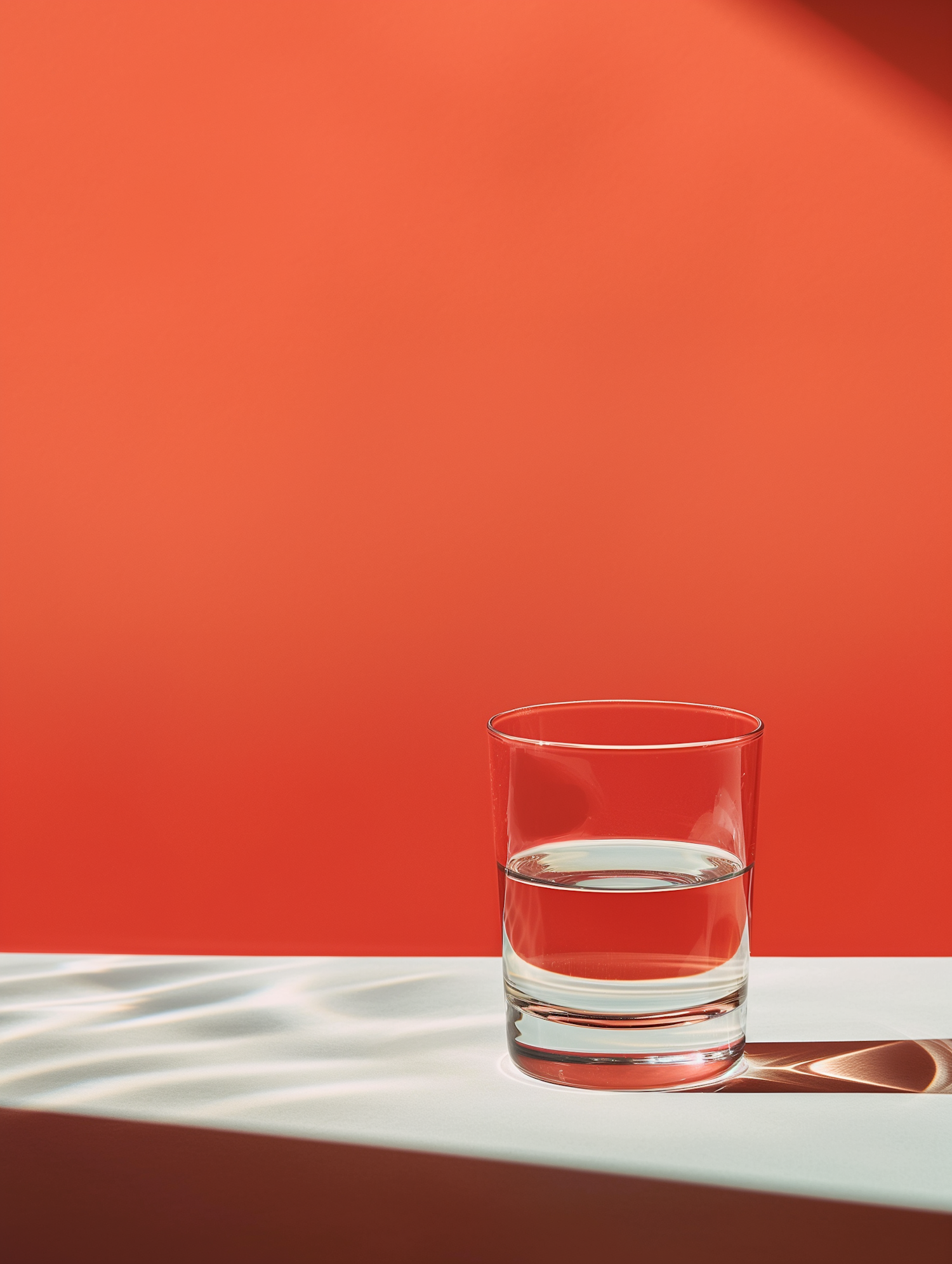 Minimalist Glass of Water
