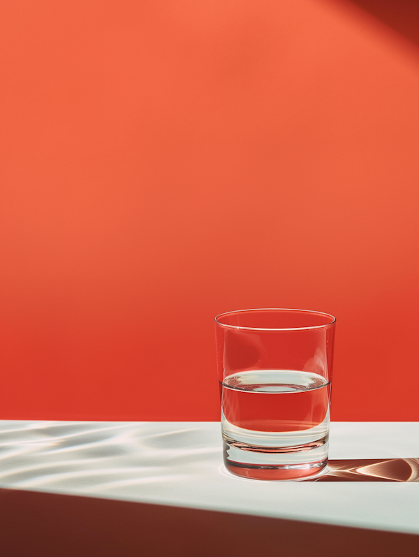 Minimalist Glass of Water