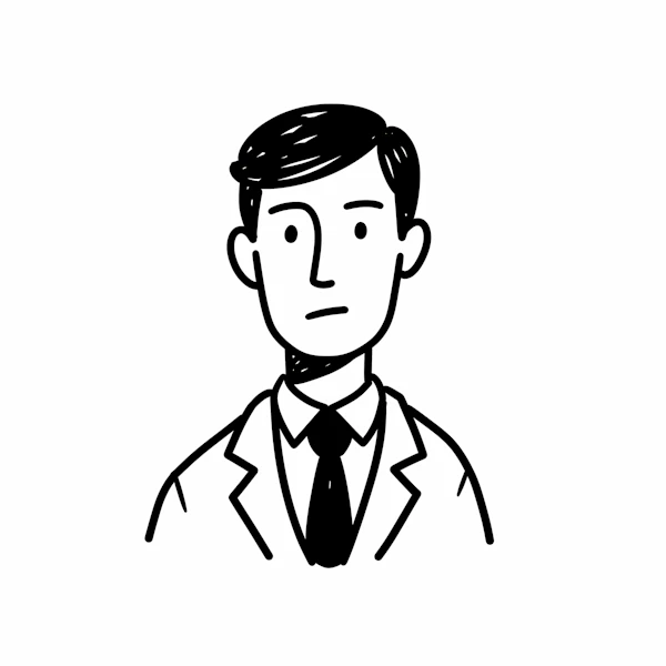 Minimalist Man Portrait