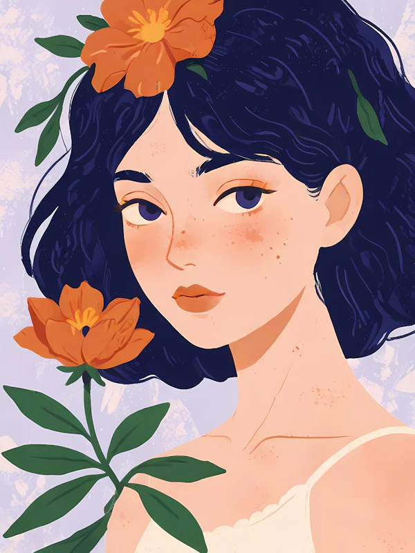 Stylized Woman Portrait